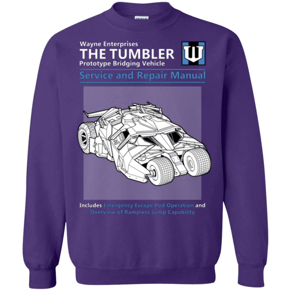 Sweatshirts Purple / Small TUMBLER SERVICE AND REPAIR MANUAL Crewneck Sweatshirt