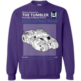 Sweatshirts Purple / Small TUMBLER SERVICE AND REPAIR MANUAL Crewneck Sweatshirt