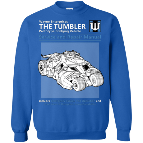 Sweatshirts Royal / Small TUMBLER SERVICE AND REPAIR MANUAL Crewneck Sweatshirt