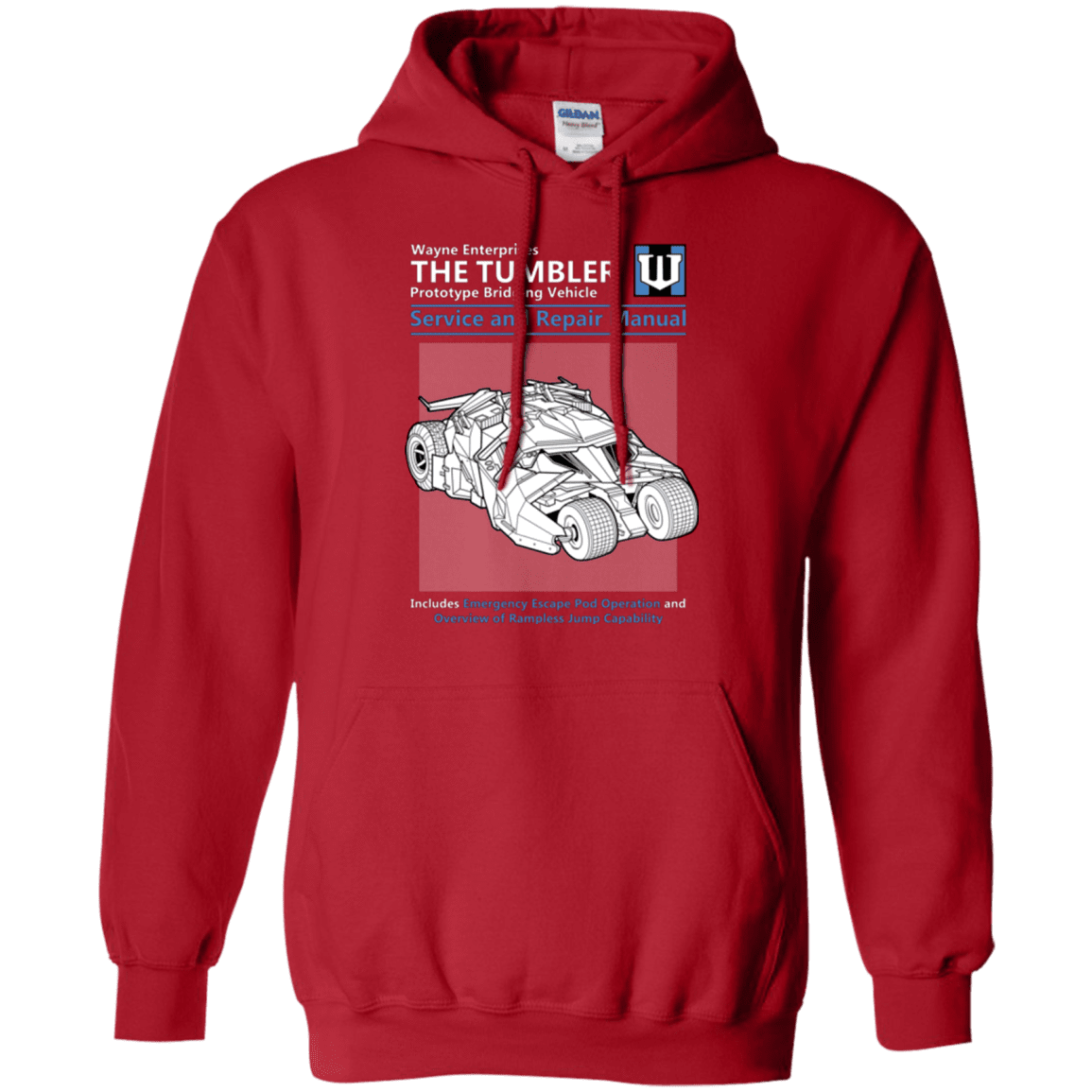 Sweatshirts Red / Small TUMBLER SERVICE AND REPAIR MANUAL Pullover Hoodie
