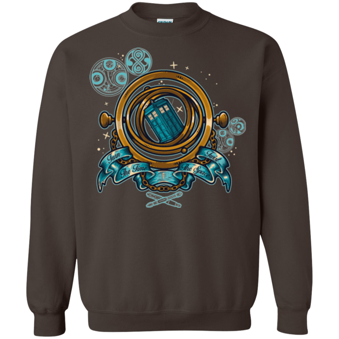 Sweatshirts Dark Chocolate / Small TURN THE TIME TWIST THE SPACE Crewneck Sweatshirt