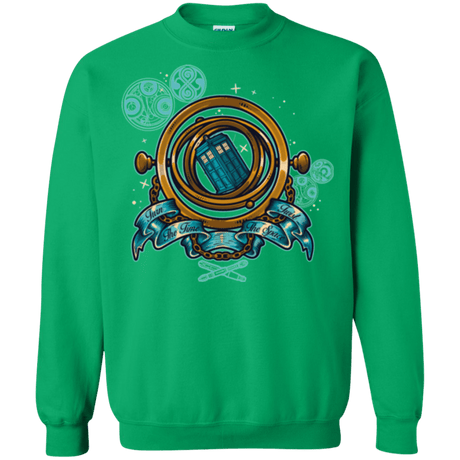 Sweatshirts Irish Green / Small TURN THE TIME TWIST THE SPACE Crewneck Sweatshirt