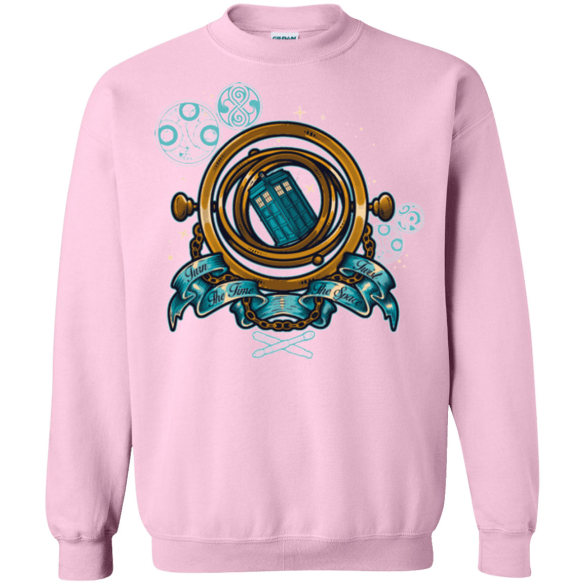 Sweatshirts Light Pink / Small TURN THE TIME TWIST THE SPACE Crewneck Sweatshirt