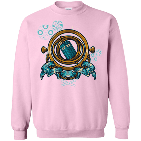 Sweatshirts Light Pink / Small TURN THE TIME TWIST THE SPACE Crewneck Sweatshirt