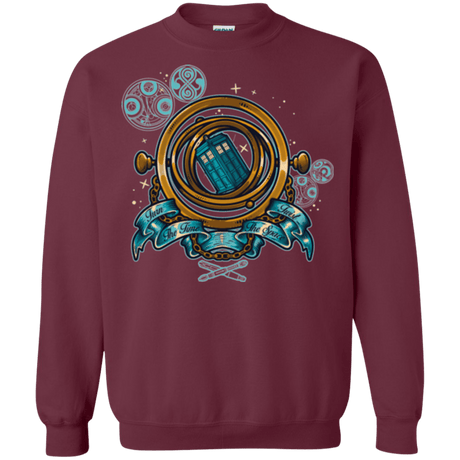 Sweatshirts Maroon / Small TURN THE TIME TWIST THE SPACE Crewneck Sweatshirt