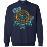 Sweatshirts Navy / Small TURN THE TIME TWIST THE SPACE Crewneck Sweatshirt