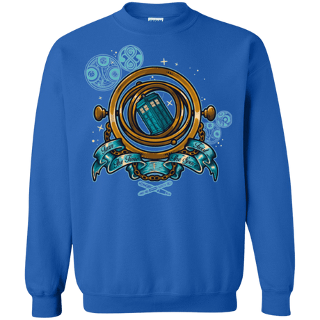 Sweatshirts Royal / Small TURN THE TIME TWIST THE SPACE Crewneck Sweatshirt