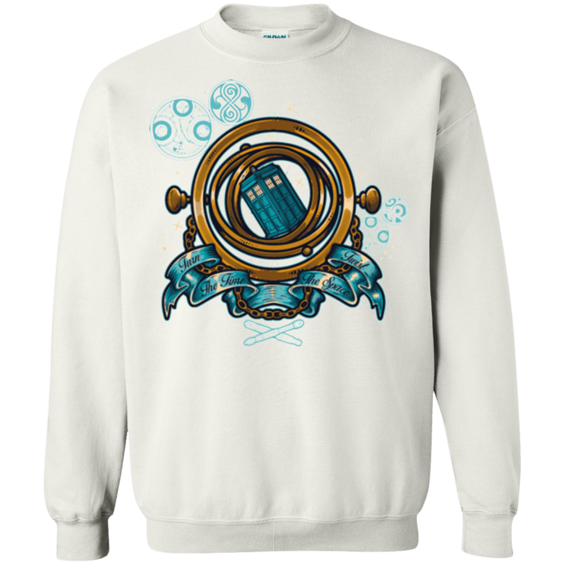 Sweatshirts White / Small TURN THE TIME TWIST THE SPACE Crewneck Sweatshirt