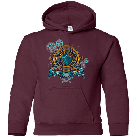 Sweatshirts Maroon / YS TURN THE TIME TWIST THE SPACE Youth Hoodie
