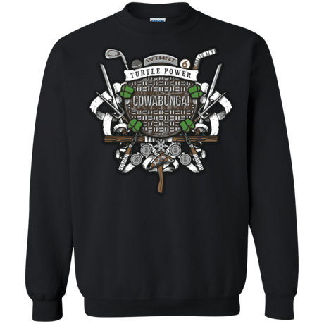 Sweatshirts Black / Small Turtle Power! Crewneck Sweatshirt