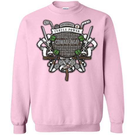 Sweatshirts Light Pink / Small Turtle Power! Crewneck Sweatshirt