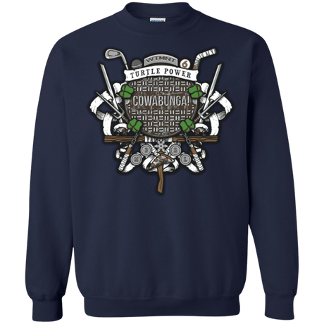 Sweatshirts Navy / Small Turtle Power! Crewneck Sweatshirt