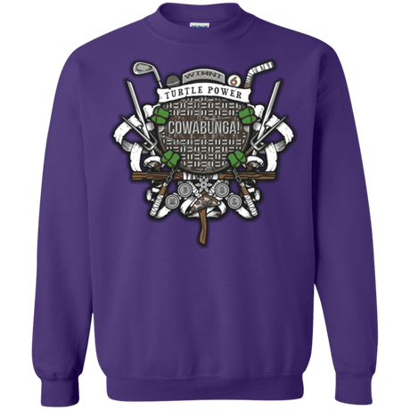 Sweatshirts Purple / Small Turtle Power! Crewneck Sweatshirt