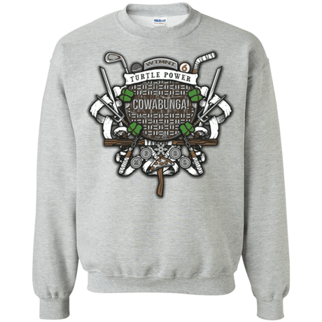 Sweatshirts Sport Grey / Small Turtle Power! Crewneck Sweatshirt
