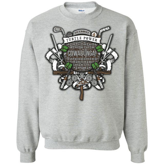 Sweatshirts Sport Grey / Small Turtle Power! Crewneck Sweatshirt