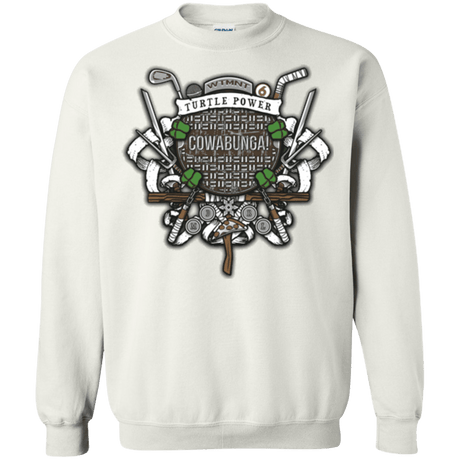 Sweatshirts White / Small Turtle Power! Crewneck Sweatshirt