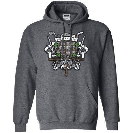 Sweatshirts Dark Heather / Small Turtle Power! Pullover Hoodie