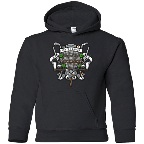 Sweatshirts Black / YS Turtle Power! Youth Hoodie