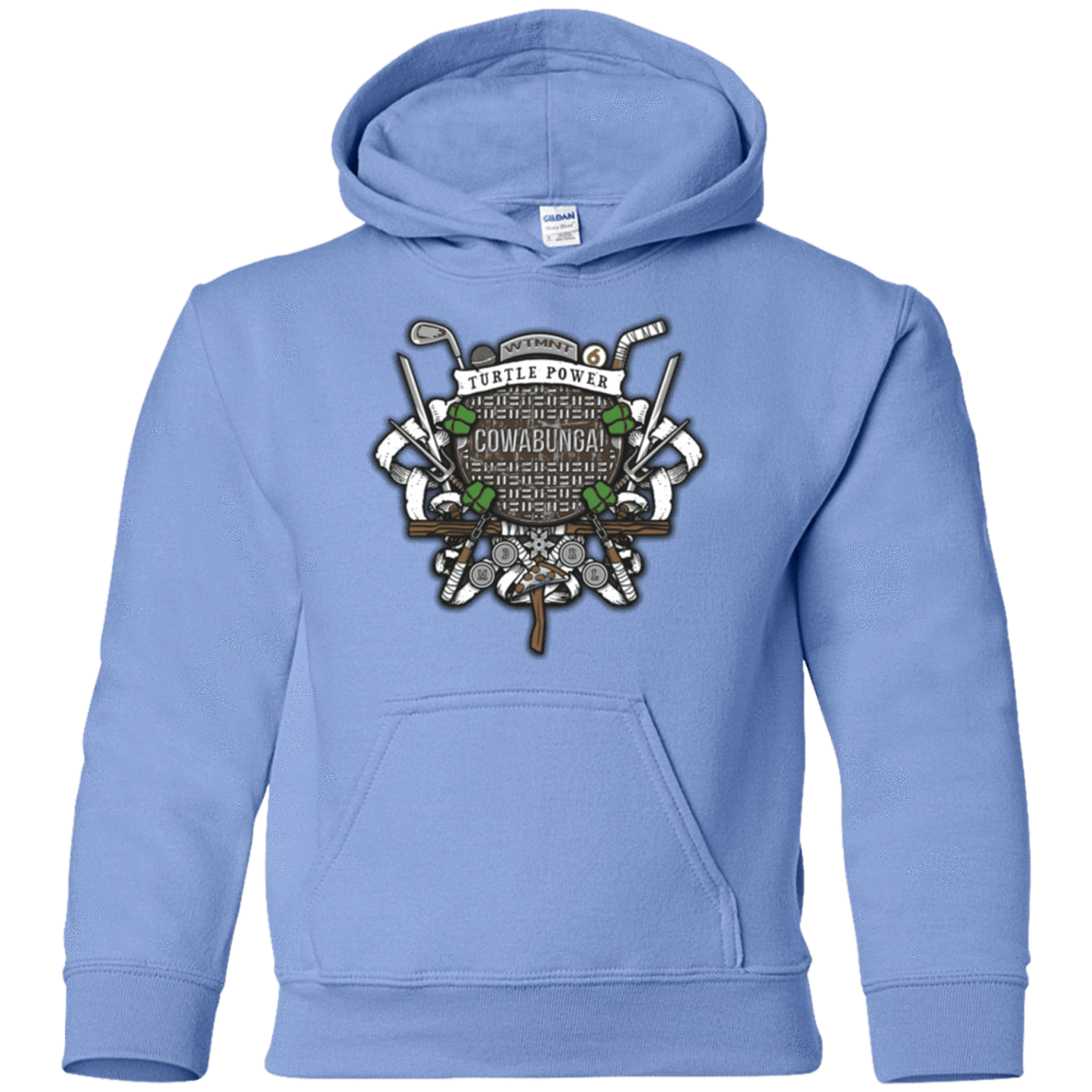 Sweatshirts Carolina Blue / YS Turtle Power! Youth Hoodie