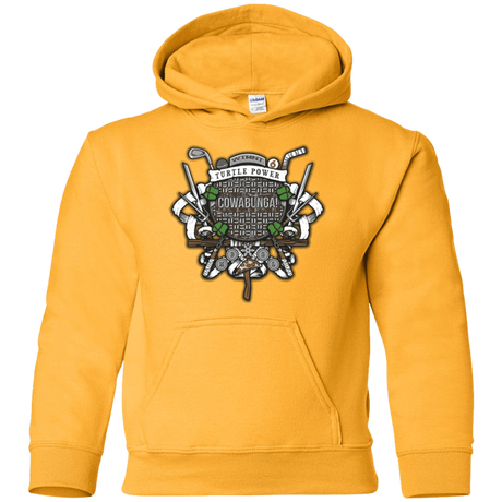 Sweatshirts Gold / YS Turtle Power! Youth Hoodie