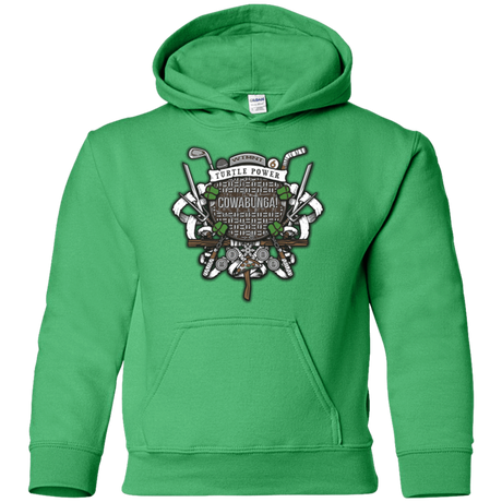 Sweatshirts Irish Green / YS Turtle Power! Youth Hoodie