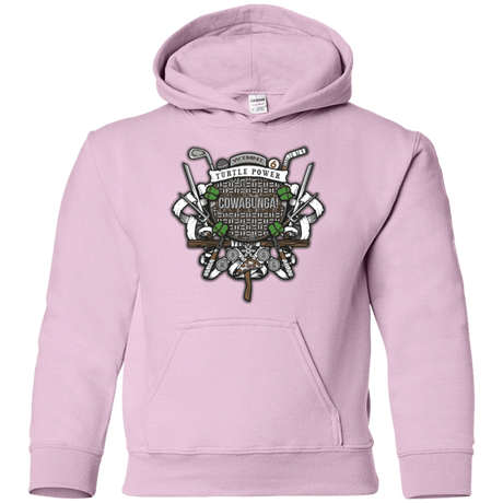 Sweatshirts Light Pink / YS Turtle Power! Youth Hoodie