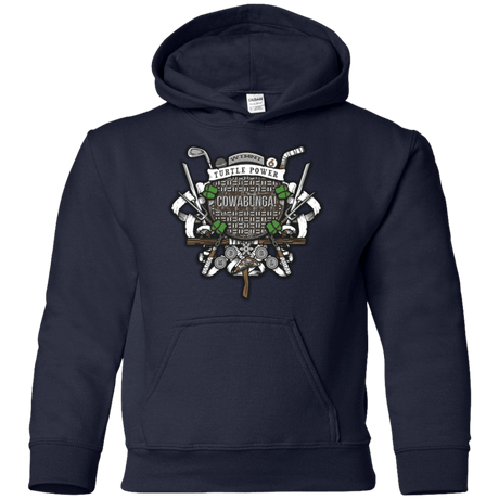 Sweatshirts Navy / YS Turtle Power! Youth Hoodie