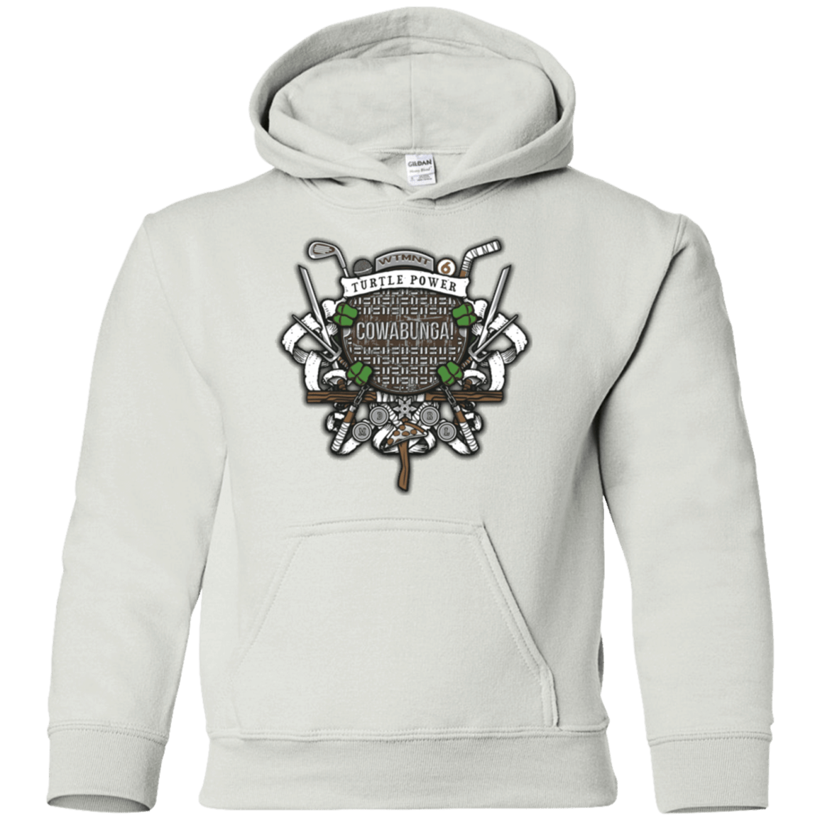 Sweatshirts White / YS Turtle Power! Youth Hoodie