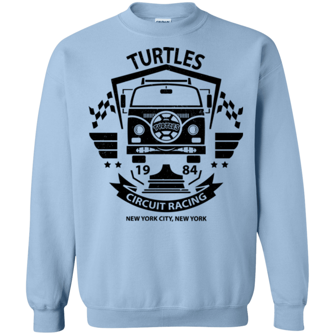 Sweatshirts Light Blue / Small Turtles Circuit Crewneck Sweatshirt