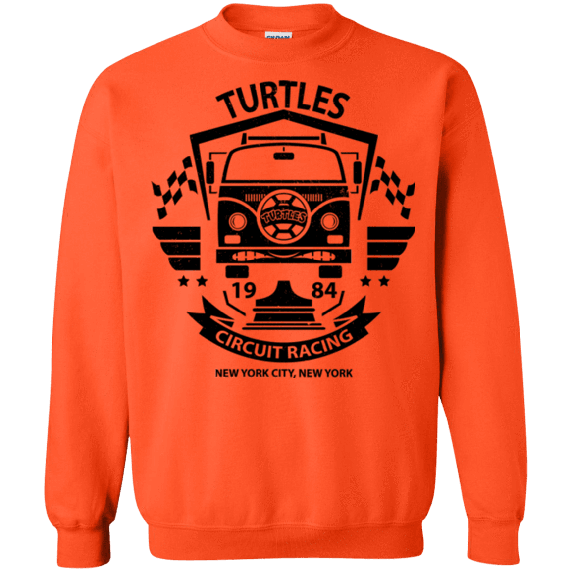 Sweatshirts Orange / Small Turtles Circuit Crewneck Sweatshirt