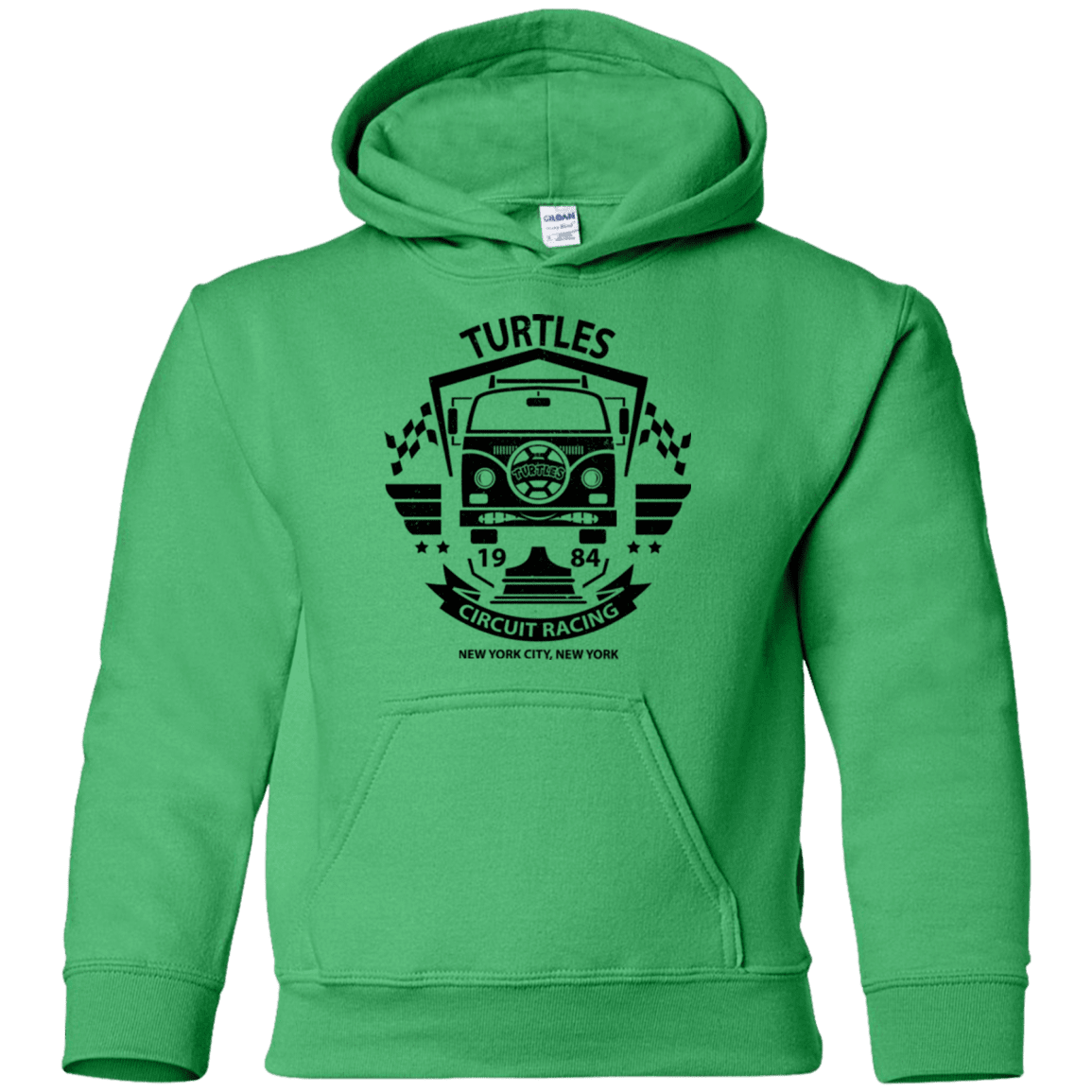 Sweatshirts Irish Green / YS Turtles Circuit Youth Hoodie