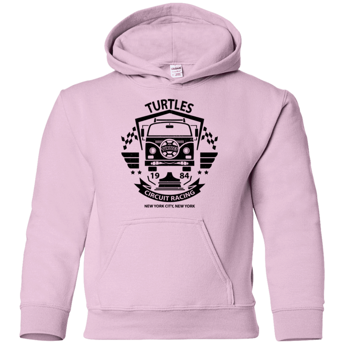 Sweatshirts Light Pink / YS Turtles Circuit Youth Hoodie