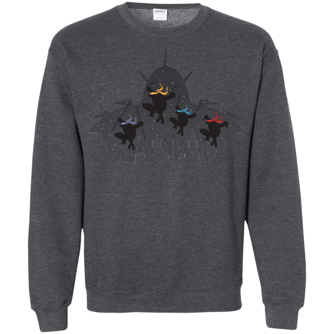 Sweatshirts Dark Heather / Small Turtles Crewneck Sweatshirt