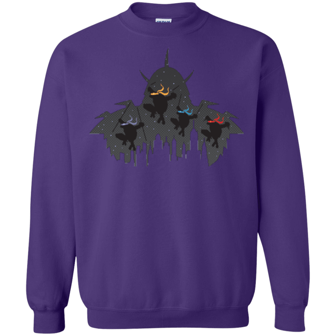 Sweatshirts Purple / Small Turtles Crewneck Sweatshirt