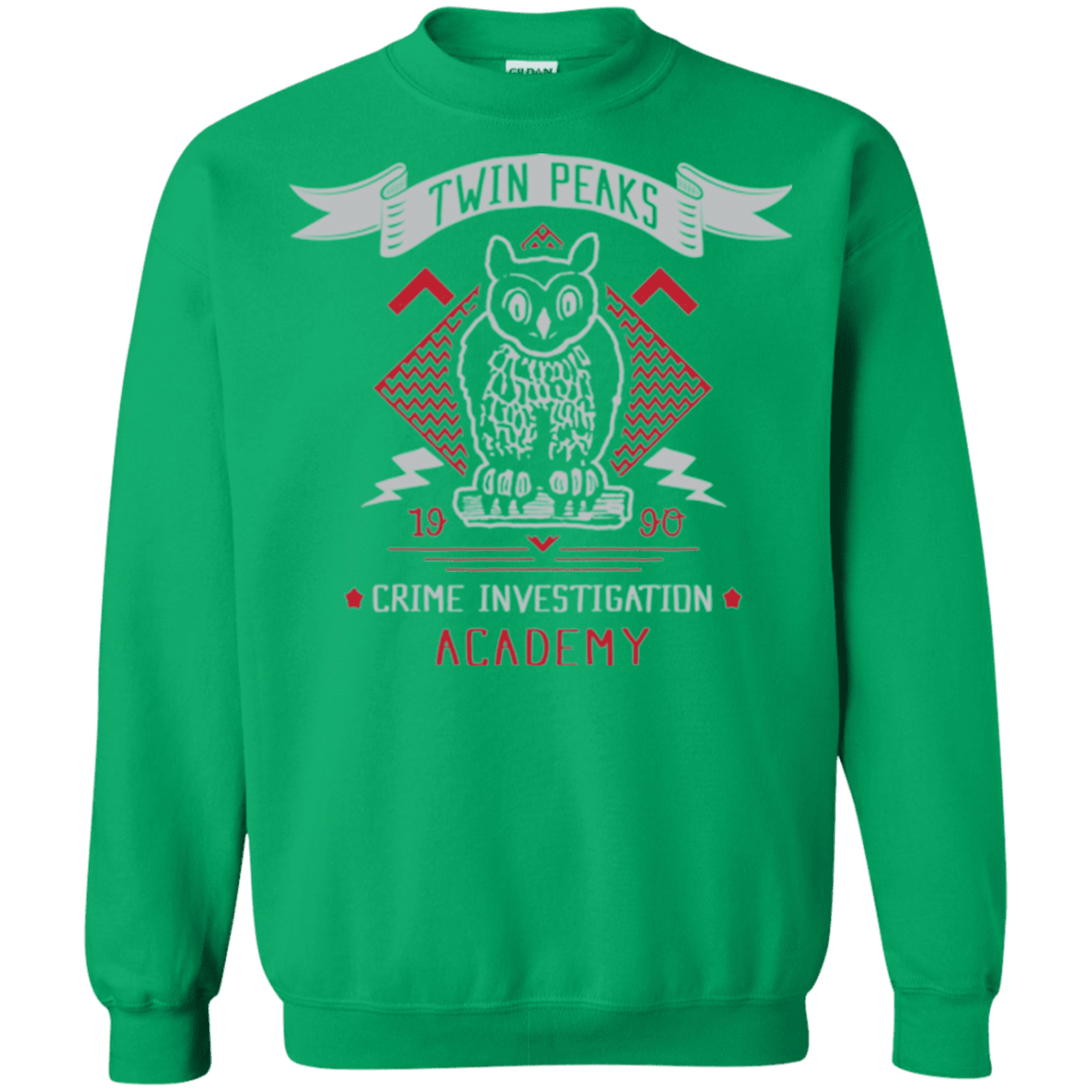 Sweatshirts Irish Green / Small Twin Peaks Academy Crewneck Sweatshirt