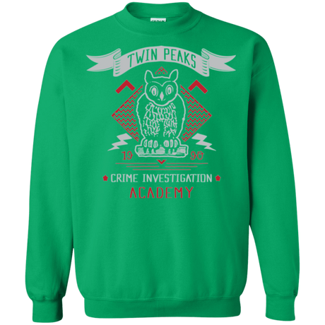 Sweatshirts Irish Green / Small Twin Peaks Academy Crewneck Sweatshirt