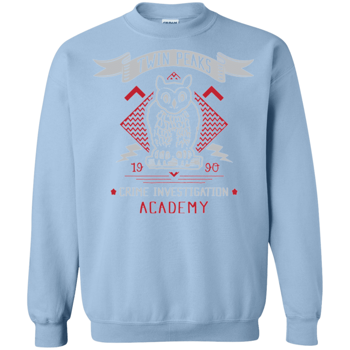 Sweatshirts Light Blue / Small Twin Peaks Academy Crewneck Sweatshirt