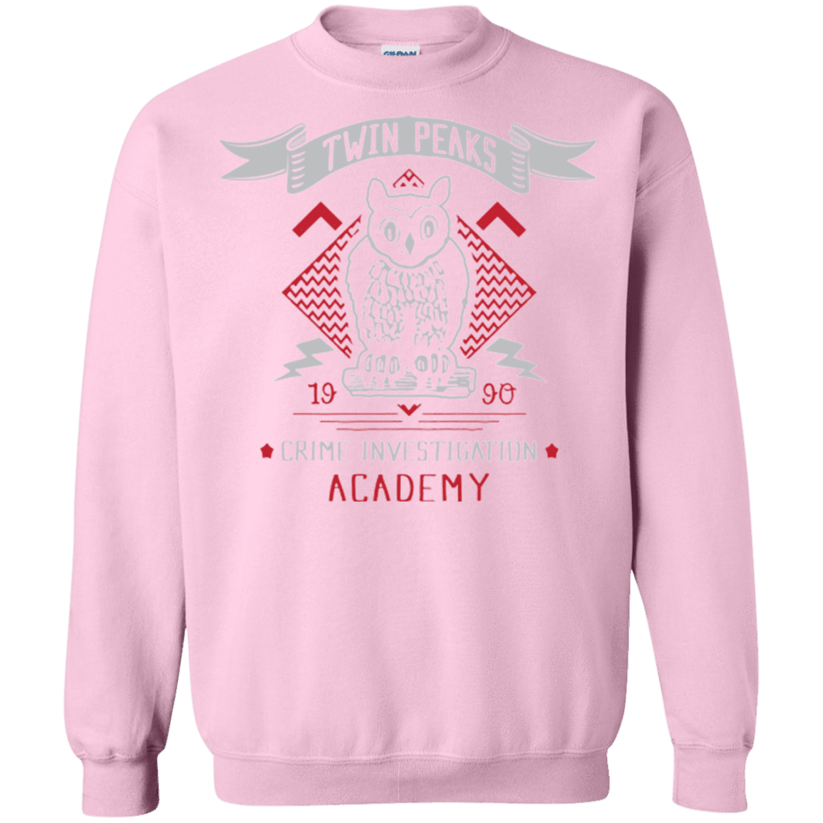 Sweatshirts Light Pink / Small Twin Peaks Academy Crewneck Sweatshirt