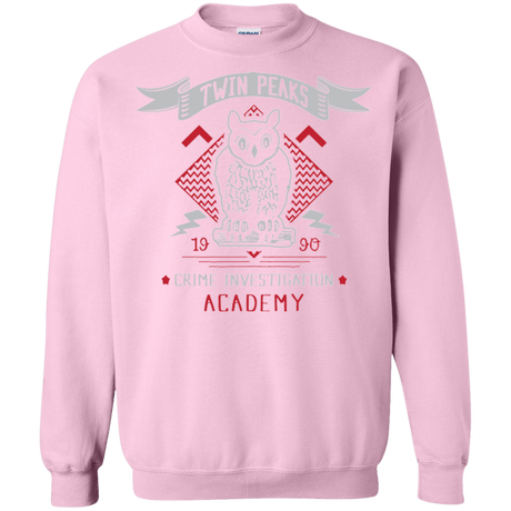 Sweatshirts Light Pink / Small Twin Peaks Academy Crewneck Sweatshirt