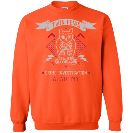 Sweatshirts Orange / Small Twin Peaks Academy Crewneck Sweatshirt