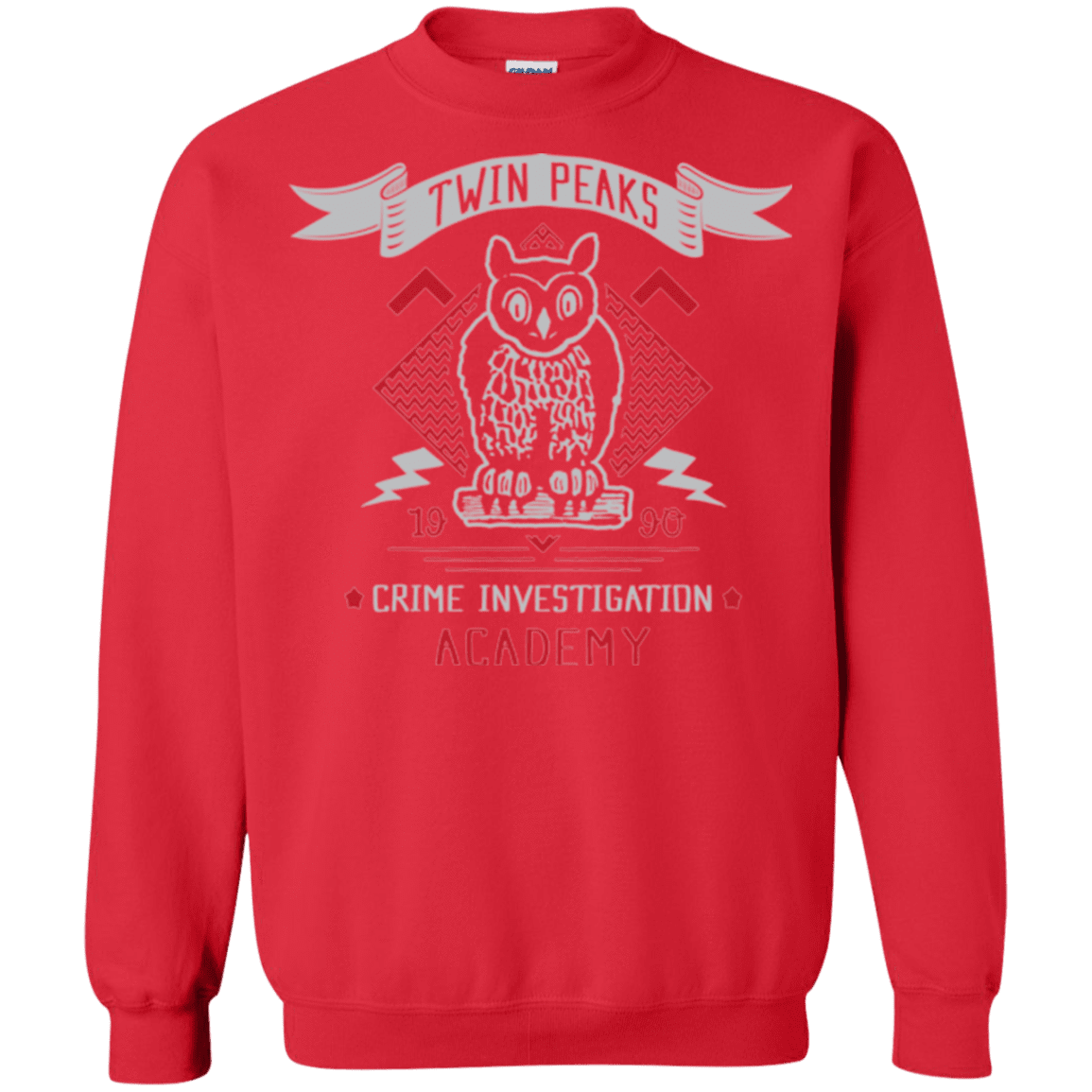 Sweatshirts Red / Small Twin Peaks Academy Crewneck Sweatshirt