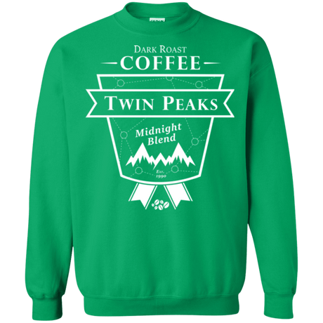 Sweatshirts Irish Green / Small Twin Peaks Dark Roast Crewneck Sweatshirt