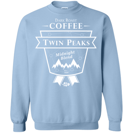 Sweatshirts Light Blue / Small Twin Peaks Dark Roast Crewneck Sweatshirt