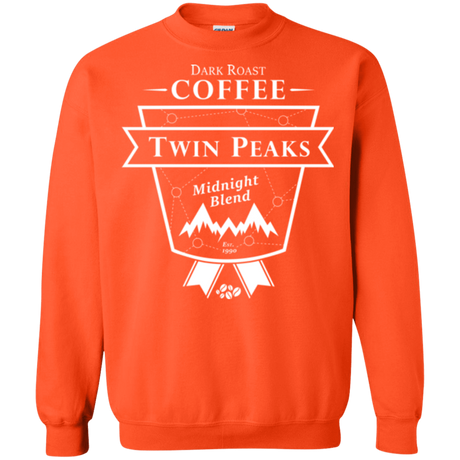 Sweatshirts Orange / Small Twin Peaks Dark Roast Crewneck Sweatshirt