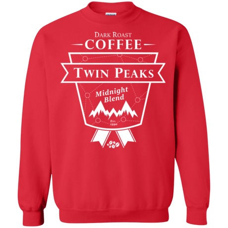 Sweatshirts Red / Small Twin Peaks Dark Roast Crewneck Sweatshirt