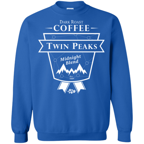 Sweatshirts Royal / Small Twin Peaks Dark Roast Crewneck Sweatshirt