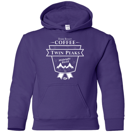 Sweatshirts Purple / YS Twin Peaks Dark Roast Youth Hoodie