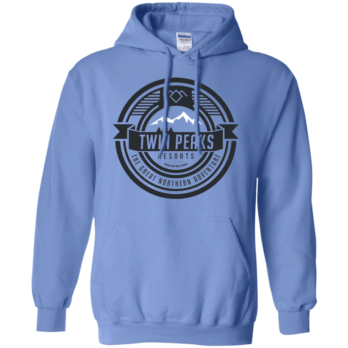 Sweatshirts Carolina Blue / Small Twin Peaks Resorts Pullover Hoodie
