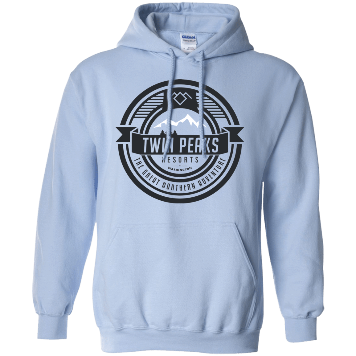 Sweatshirts Light Blue / Small Twin Peaks Resorts Pullover Hoodie