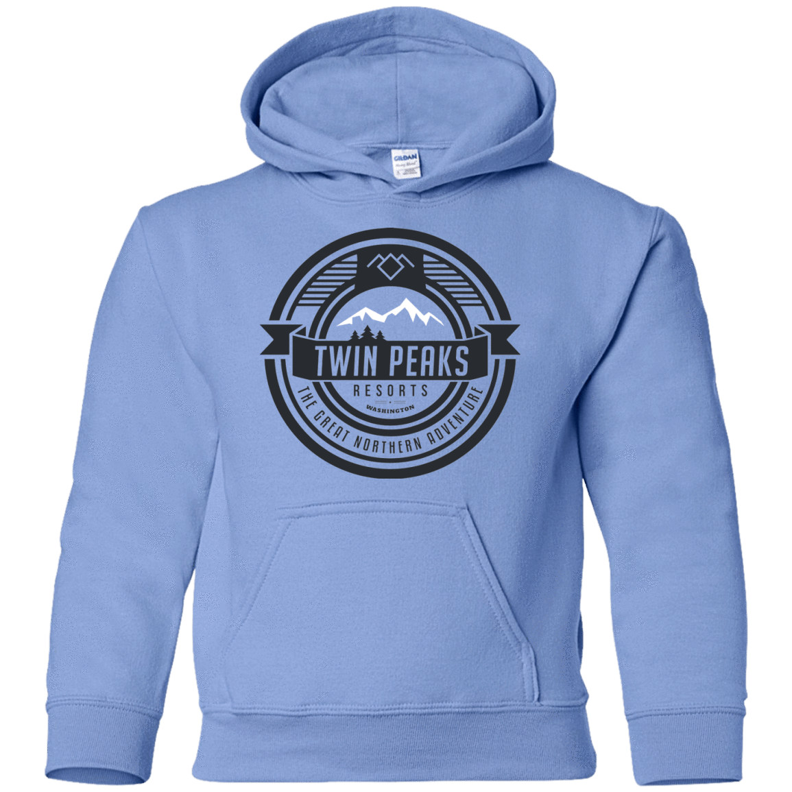 Sweatshirts Carolina Blue / YS Twin Peaks Resorts Youth Hoodie